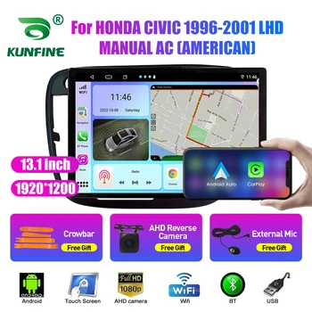 13.1 palčni avtoradia Za HONDA CIVIC 1996-2001 LHD AC Avto DVD GPS Navigacija Stereo Carplay 2 Din Centralne Večpredstavnostna Android Auto
