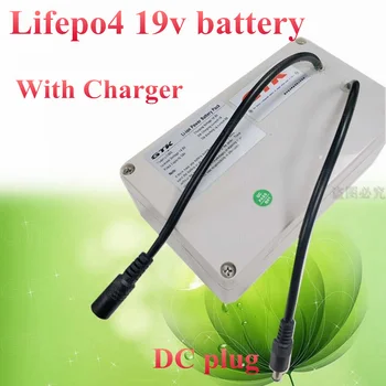 1pcs Lifepo4 19v 10Ah baterija 4.74 A 19.2 v 5Ah 6Ah 7Ah 8Ah 6s 3.2 v za zunanje notebook laptop Led luči + 3A Polnilnikom DC vtič