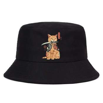 2021 Japonski novih moških Catana moški/ženski tisk risanke mačka klobuk ribolov panamski klobuk