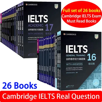 26 Knjig Cambridge angleščine IELTS IELTS 17 Študijskem IELTS Zhenti 4-17 Govorjenje, Poslušanje, Branje, Pisanje Študija Knjiga