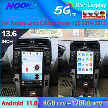 8G+128G Android 11.0 Za Toyota Land Cruiser Prado 150 2010-2013 Avto Radio Multimedijski Predvajalnik, GPS Navigacija Auto 2 Din Vodja Enote