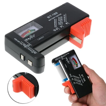 BT-168 Univerzalni Tester za Baterije AA/AAA/C/D/9V/1.5 V baterije Gumb Celice, Baterije, Barve Kodirani Meter Kažejo Volt Tester za Preverjanje