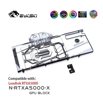 Bykski GPU Vode Blok , za Leadtek RTXA5000 , Tekoče Hladilnik za Grafično Kartico Vodno Hlajenje, N-RTXA5000-X
