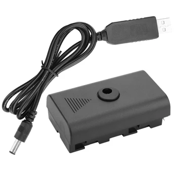 DC Spojnik Nadomestno Baterijo+5V USB Kabel za Sony NP F550 F570 F770 F750 F970 F990 s Kablom USB