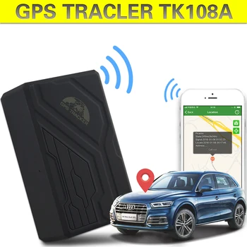 GPS Vozila Tracker GPS108A Nepremočljiva Napravo za Sledenje TK108A Dodaj Močan Magnetni Zadnje platnice Z Geo-ograjo/Nad Hitrostjo Alarm