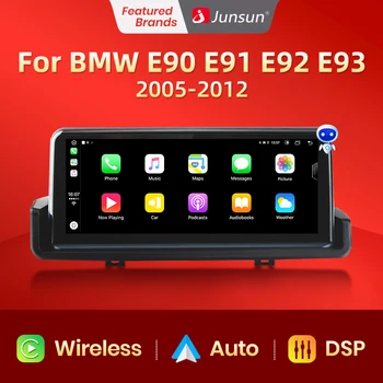 Junsun Brezžični CarPlay AI Telefonski Android Auto radio 8 core Avto Radio Večpredstavnostnih Za BMW Serije 3 E90 E91 E92 E93 2005-2012 GPS