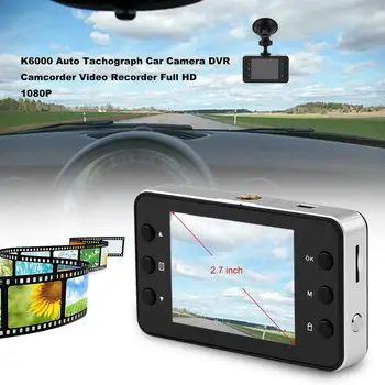 K6000 Auto Tahografske LCD Avto Kamera Dash Cam Crash DVR Kamere snemanje Videa Full HD 1080P video Kamere Avto Oprema Nosilci df
