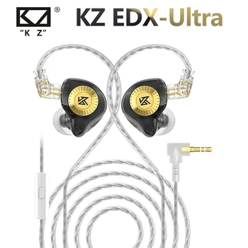 KZ EDX-Ultra Slušalke Bas HIFI Čepkov V Uho Zaslon Slušalke Igra Šport šumov Slušalka 3,5 mm Vtič Z Mic