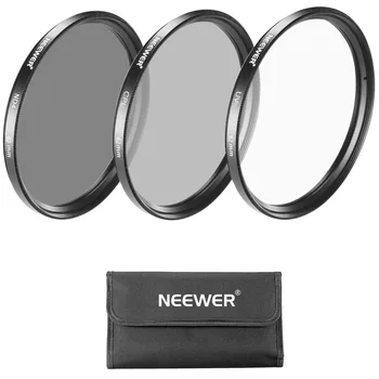 Neewer 62MM Objektiv Filter Komplet:UV+CPL+ND4 Filter+Torbica+Čiščenje Krpo za Pentax K-5 II+Sony A77 DSLR s 18-135mm f/3.5-5.6 objektiv