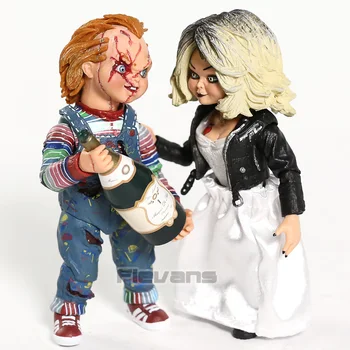 Nevesta Chucky Slika NECA Končni Tiffany Slika Dobi Srečen PVC Chucky figuric-Igrač Grozljivk noč Čarovnic Darila Lutka