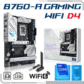 Nov ASUS ROG STRIX B760-GAMING WIFI D4 Bela Motherboard LGA 1700 Mainboard Podporo Intel 12. 13. Generacije CPU Procesor