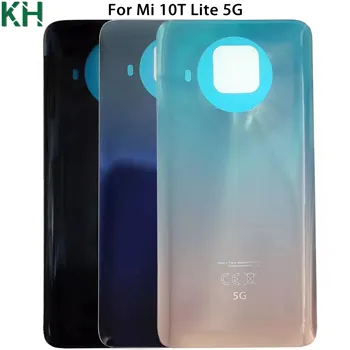 Nov Zadnji Pokrov Baterije Za Xiaomi Mi 10T Lite 5G Zadaj Primeru Vrata Stanovanja Stekla, Popravilo Delov
