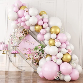 Pastelnih Balon Garland Arch Komplet Rojstni Dan Okraski Otroci Fant Dekle Iz Lateksa Baloon Poroko Baby Tuš Temo Ballon Dekor