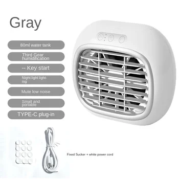 Prenosna klimatska Naprava Spray Hladilni Ventilator Mini Vlažilnik S TIP-C, Tihi za Office Desktop, Spalnica, Soba za Goste