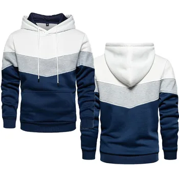 Prevelik pulover s kapuco S-5XL Novo Y2K stil za Moške hooded majica DIY po Meri logo tiskanja Tri-color design trend moški pulover s kapuco vrh