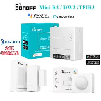 SONOFF Mini R2 / DW2 / TPIR3 Smart Stikalo DIY Smart Home Wifi Stikalo Modul Preko eWelink APP Nadzor Dela Z Alexa googlova Domača stran