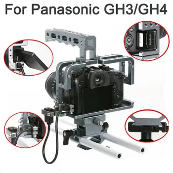 Sevenoak Za Panasonic Lumix DMC-GH4/GH3 Fotoaparat Kletko z Vrh Ročaj in 15 mm Palice baseplate za Mirrorless fotoaparata fotograranje Ploščad