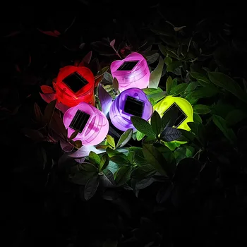 Tulipanov Cvet Lučka LED Sončne Luči Vrt Okrasne Svetilke na Prostem, Talna Luč Božič Prostem Dekoracijo 2023