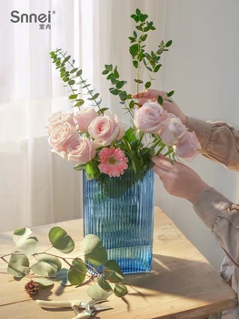 Ustvarjalne steklena vaza okraski dnevna soba tabela hydroponics zelenih rastlin cvetlični aranžma naprave