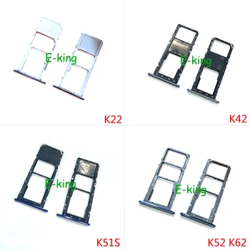 Za LG K22 K42 K52 K62 K41S K51S K61 K71 Pladenj za Kartico SIM Imetnik Kartice v Režo Adapter