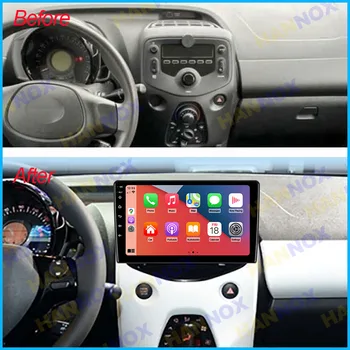 Za Toyota Aygo Peugeot 108 Citroen C1 2015-2023 Android Avto Radio Samodejno Multimedijski Predvajalnik Navigacija GPS Carplay WIFI, BT 2din