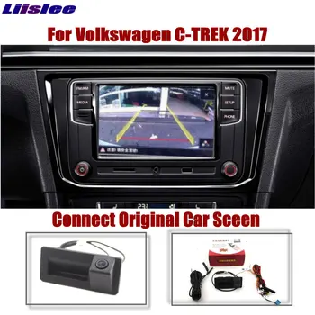 Za VW C-trek 2017-2023 Avto Vzvratno Kamero Zadaj začetni Zaslon Nadgraditi Parkiranje Dinamični Poti Sliko