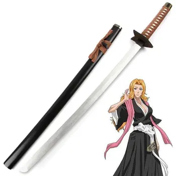[Zabavno] 100 cm Cosplay Anime Bleach orožje Matsumoto Rangiku Katana leseni Meč Anime Noša stranka kažejo, Japonska samuraji meč