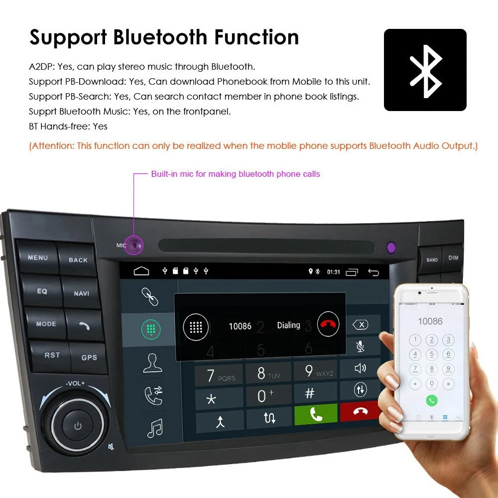 Za Mercedes Benz W211 2002-2009 Android 10 Quad Core Avto Media Player, Radio, GPS, WIFI, Bluetooth Volan Nadzor . ' - ' . 3