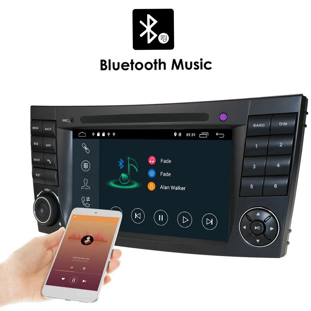 Za Mercedes Benz W211 2002-2009 Android 10 Quad Core Avto Media Player, Radio, GPS, WIFI, Bluetooth Volan Nadzor . ' - ' . 4