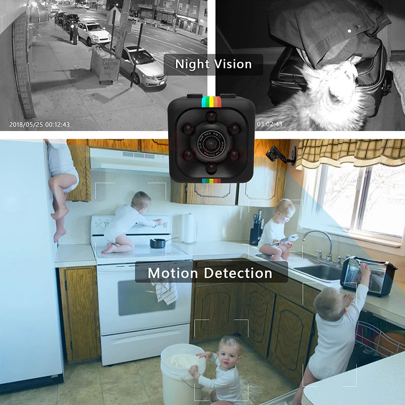 FANGTUOSI sq11 Mini Kamera HD 1080P Night Vision Senzor Kamere Gibanja DVR Mikro Kamero Šport DV Video majhne Kamere cam SQ 11 . ' - ' . 3