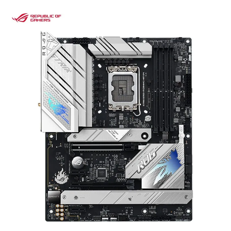 Nov Asus ROG STRIX B760-GAMING WIFI D4 Bela Motherboard Vtičnico LGA1700 za 12. 13. Gen Core i5, i7 i9 CPU Intel B760 . ' - ' . 1