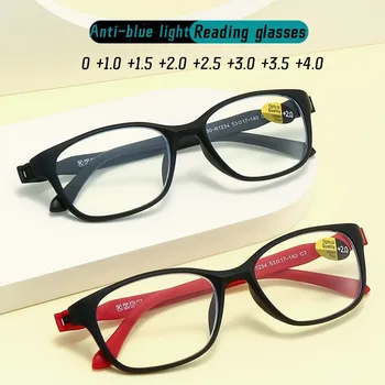 Ženske TR90 Obravnavi Očala Ultralahkih Anti-modra Svetloba Presbyopia Očala Moških Daleč Pogled Optičnih Očal Dioptrije 0 Do +4.0